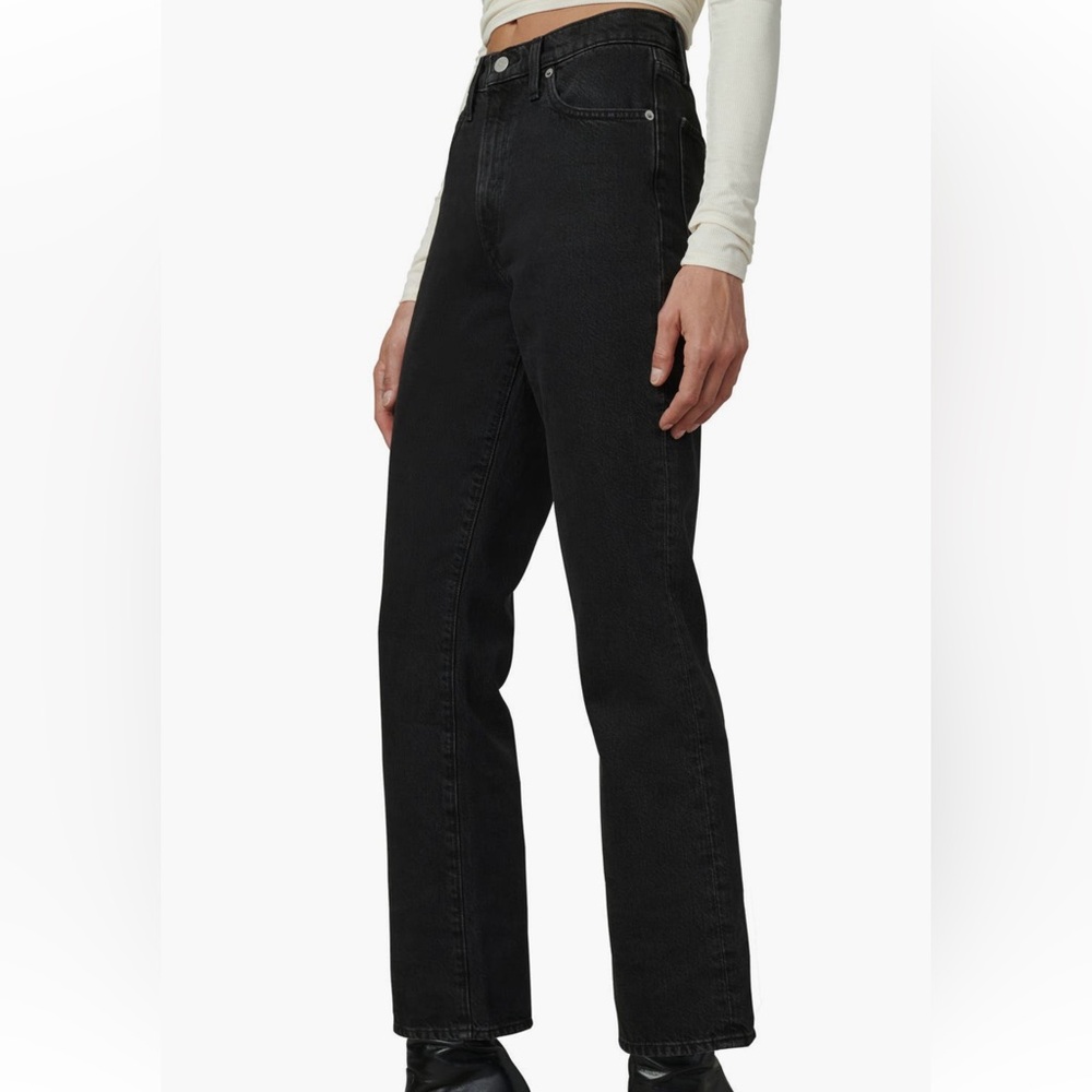 Joe's Jeans heirloom High Rise Black lightly distressed Denim